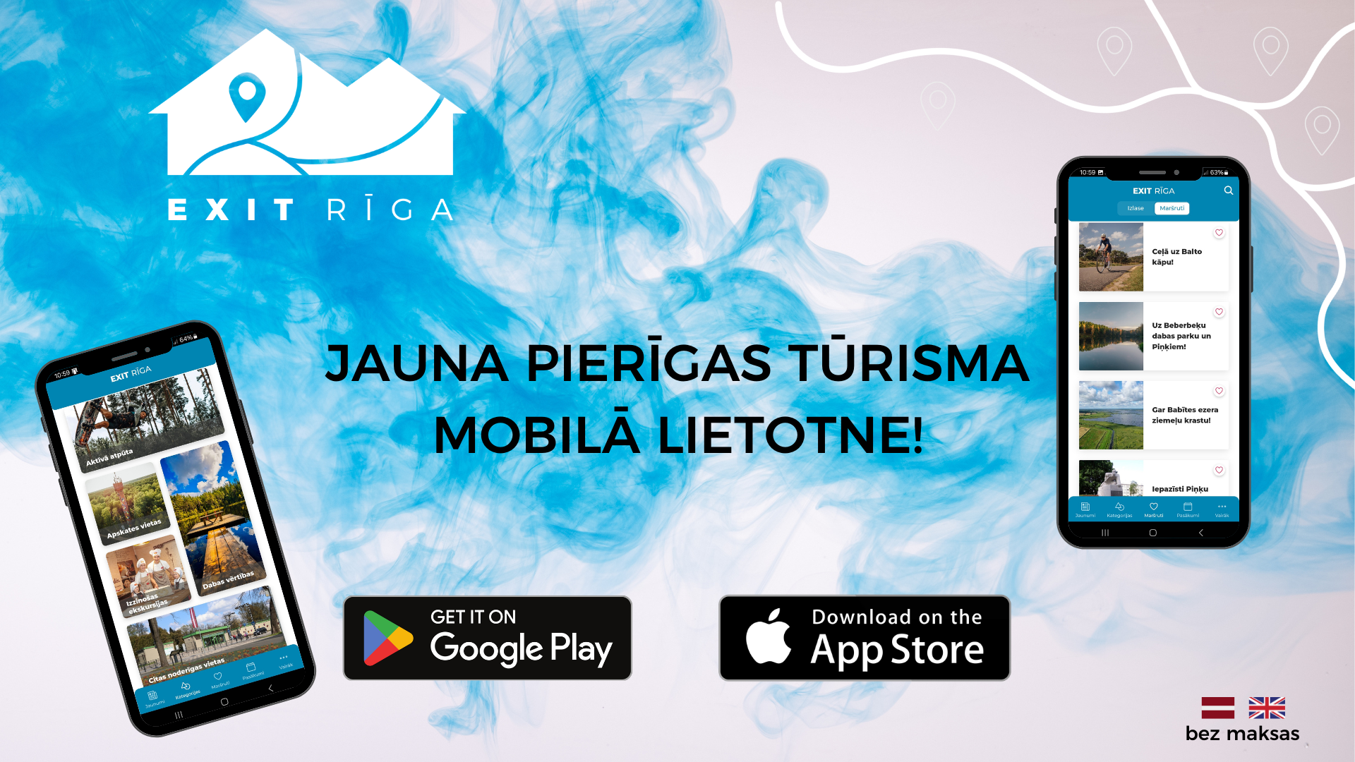 Tapusi ērta un viegli lietojama mobilā lietotne Pierīgas apceļošanai!